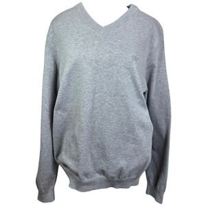 Hudson North Gray V-Neck Sweater for Men Size Med
